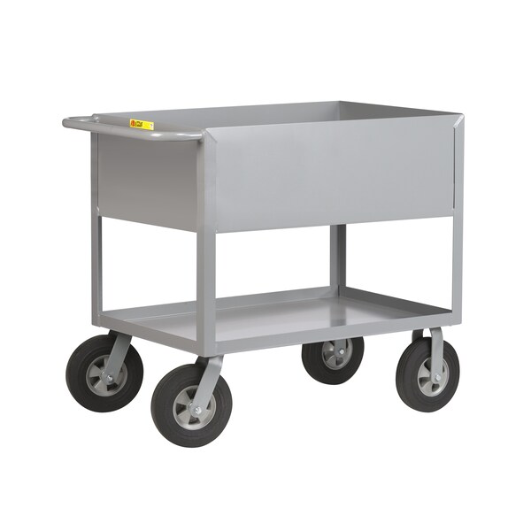 Little Giant Tray Truck, 12 ga. Steel, 1200 lb Load Capacity, 2 Shelves, 36-1/2" H DS2448X1210SR - main